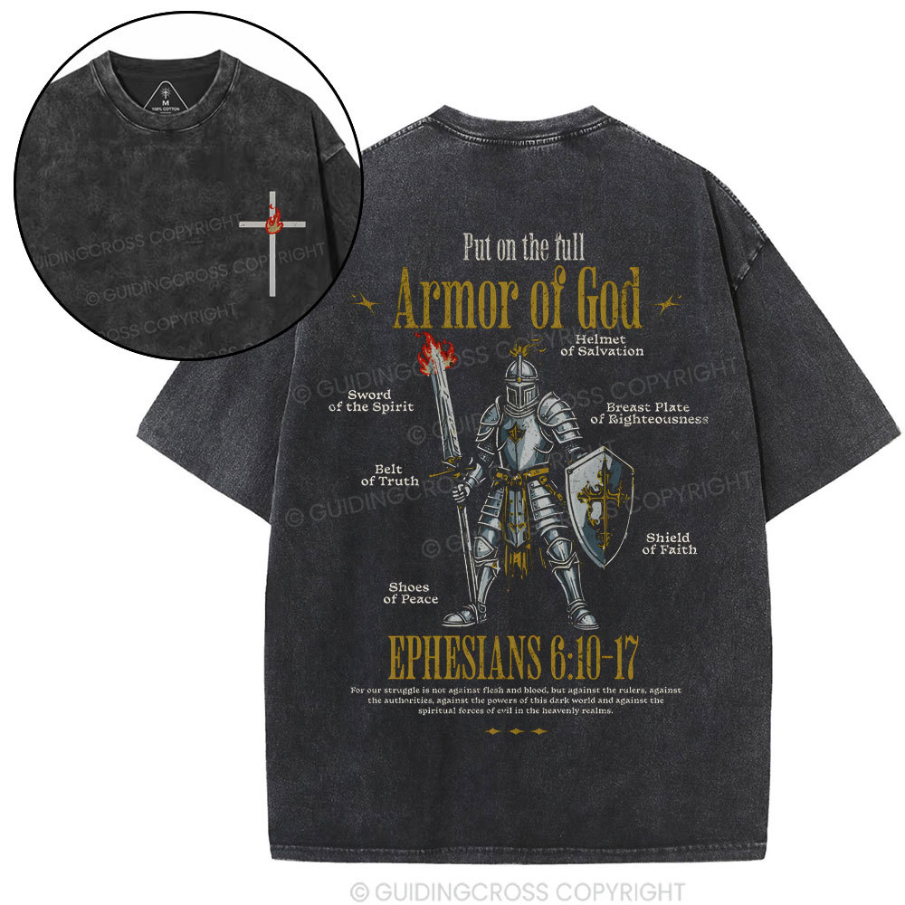 Double-sided sample washed T-Shirt Sale - GuidingCross