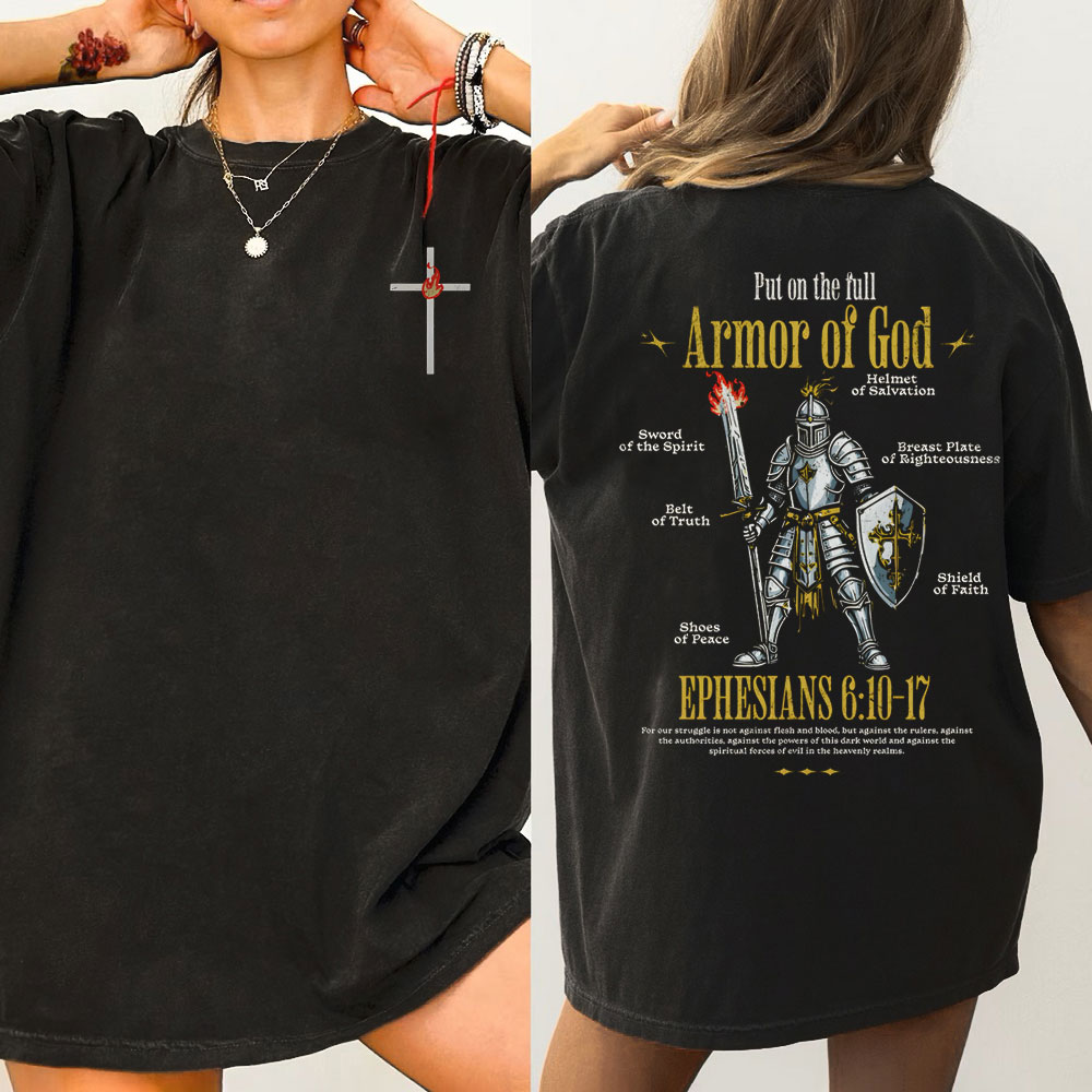 Put On The Full Christian Washed T-Shirt