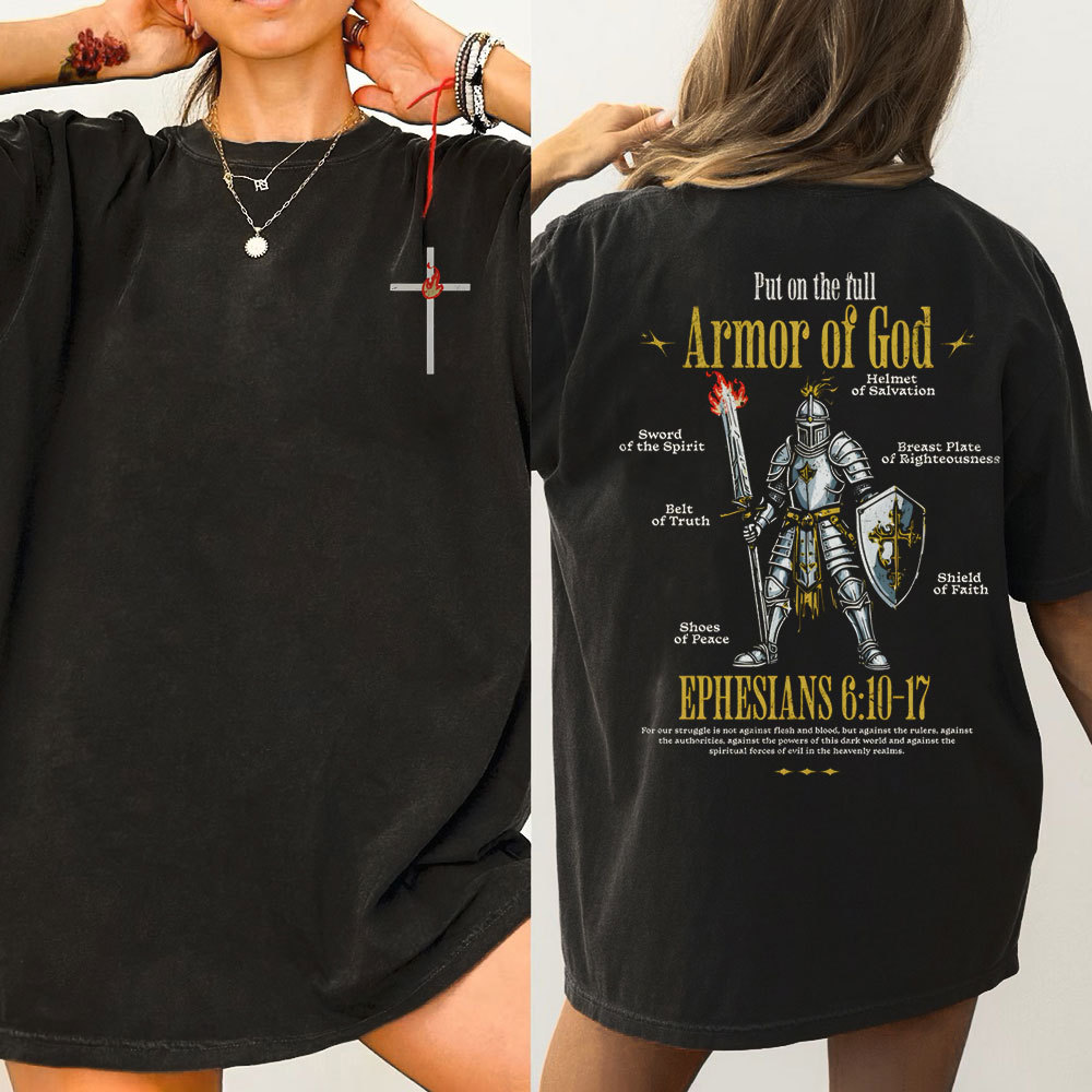 Put On The Full Christian Washed T-Shirt