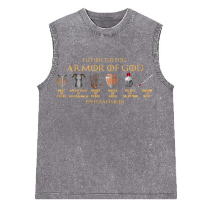 Put On The Full Of Armor Of God Christian Sleeveless Tee