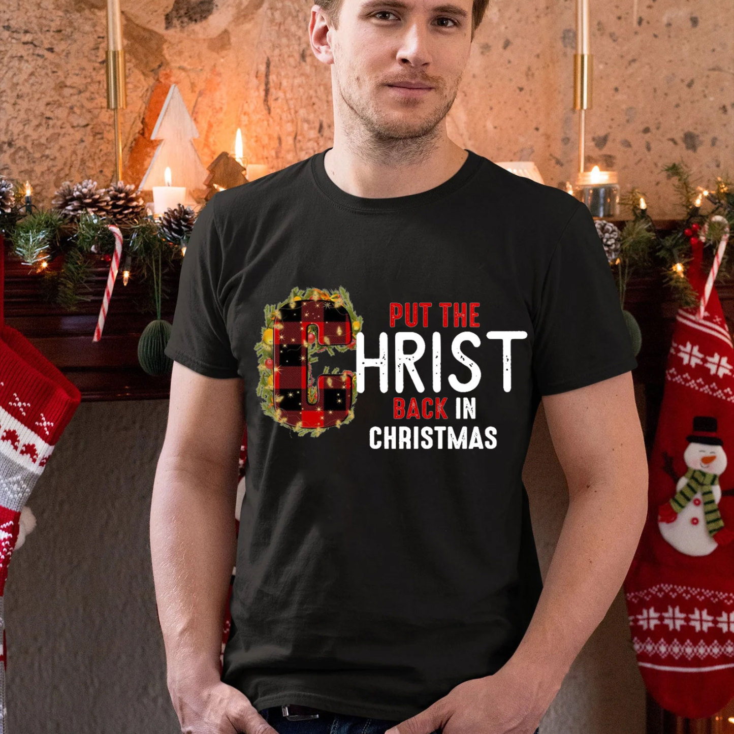 Put The Christ Back In Christmas Christian T-Shirt
