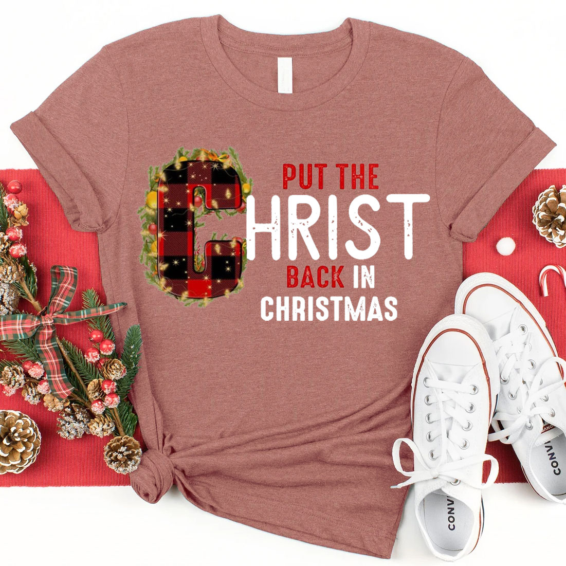 Put The Christ Back In Christmas Christian T-Shirt