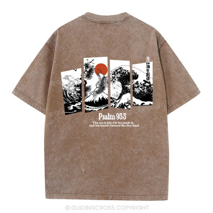 The Sea Is His Christian Washed T-Shirt