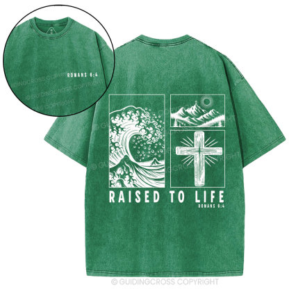 Raised To Life Christian Washed T-Shirt