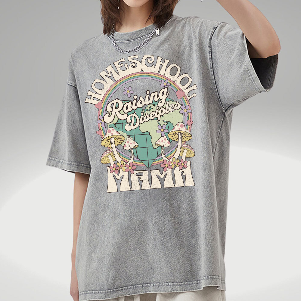 Raising Disciples Chrsitian Washed T-Shirt