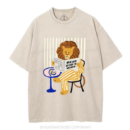 Read God's Word Christian Washed T-Shirt