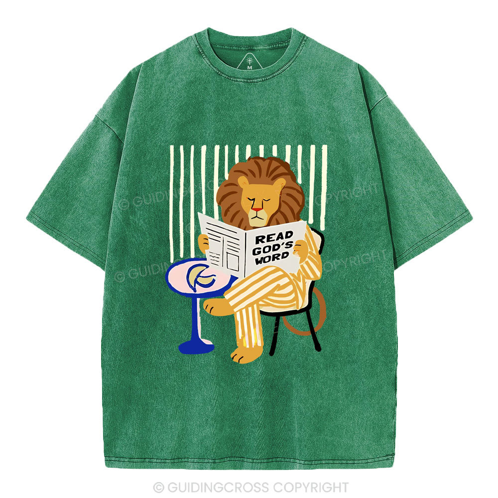 Read God's Word Christian Washed T-Shirt