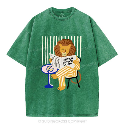 Read God's Word Christian Washed T-Shirt