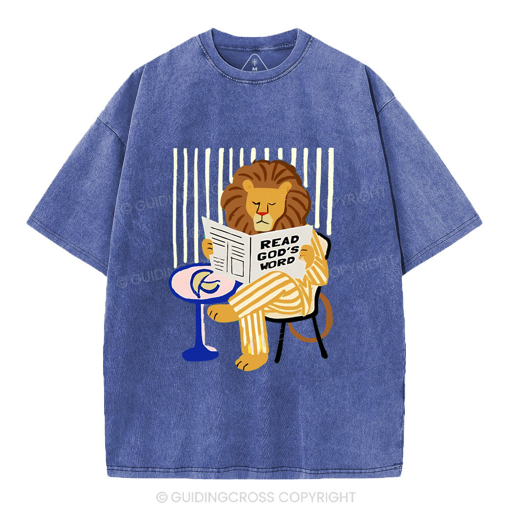 Read God's Word Christian Washed T-Shirt