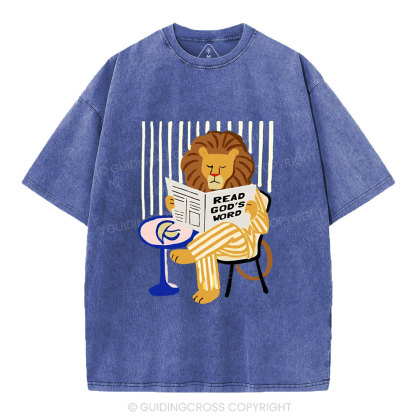 Read God's Word Christian Washed T-Shirt