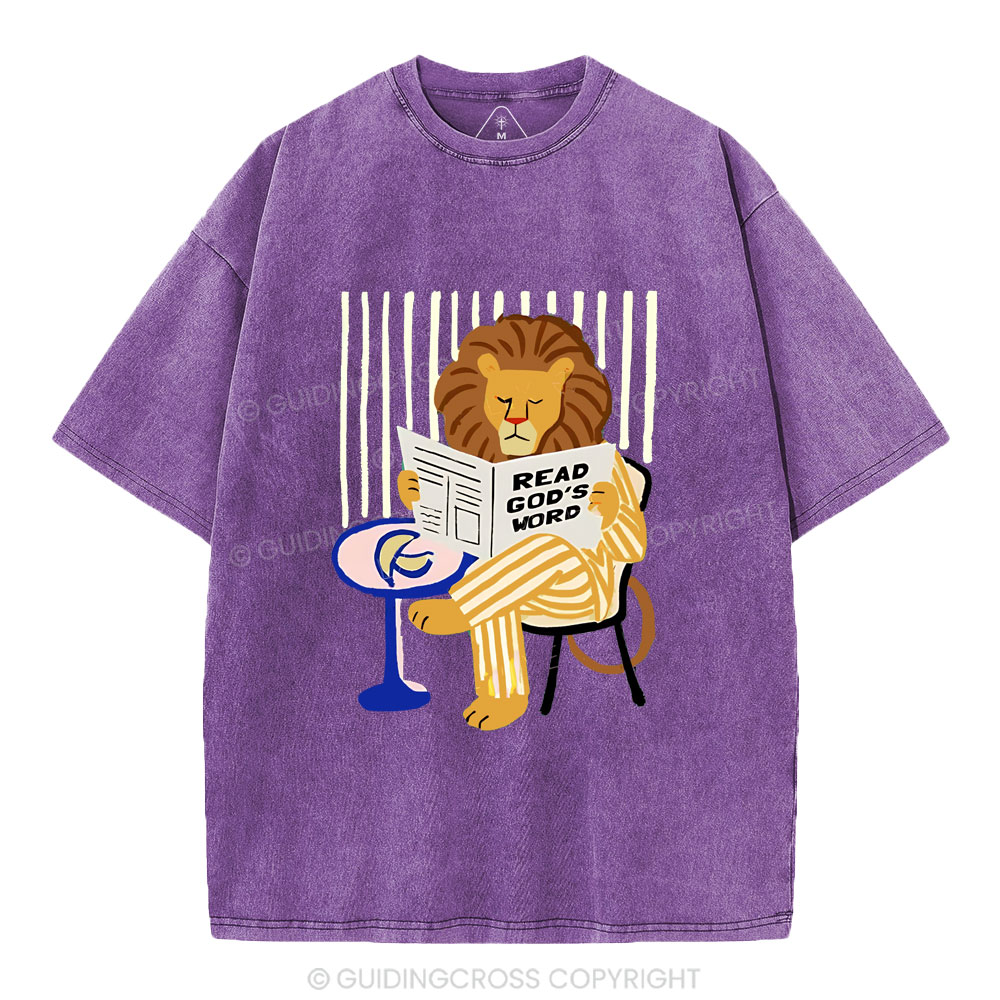 Read God's Word Christian Washed T-Shirt