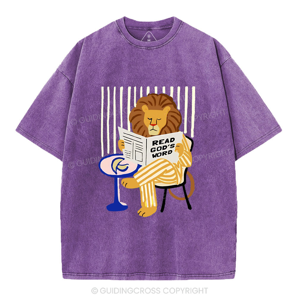 Read God's Word Christian Washed T-Shirt