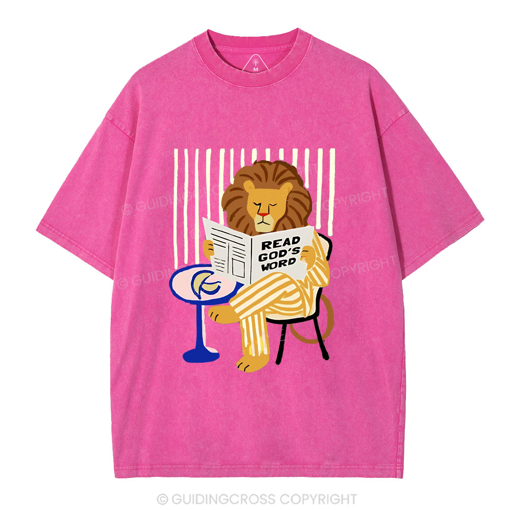 Read God's Word Christian Washed T-Shirt