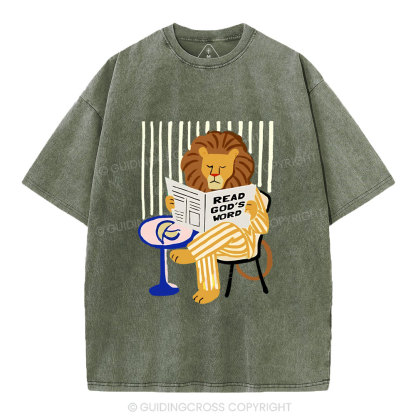 Read God's Word Christian Washed T-Shirt