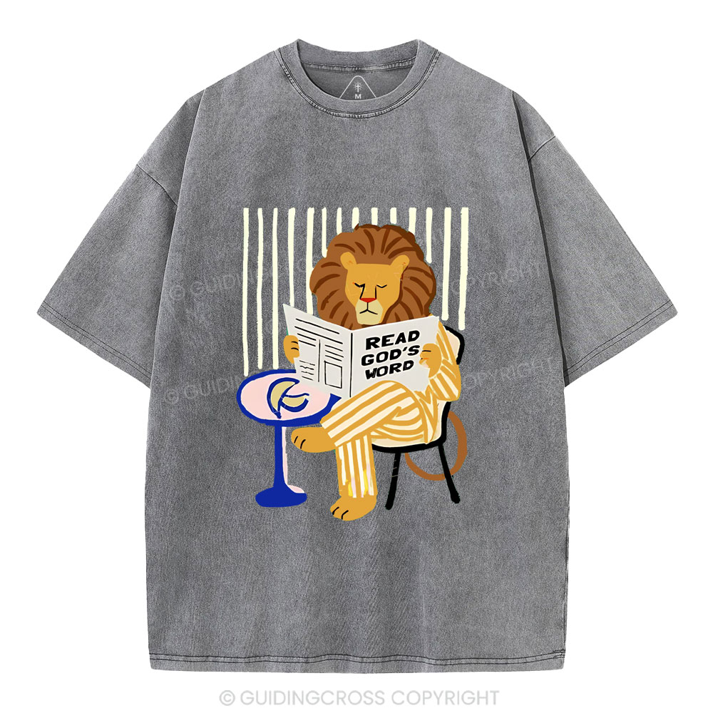 Read God's Word Christian Washed T-Shirt