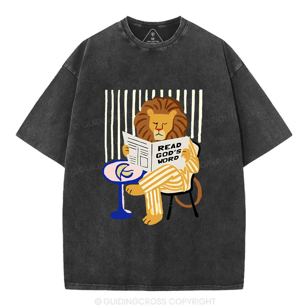 Read God's Word Christian Washed T-Shirt