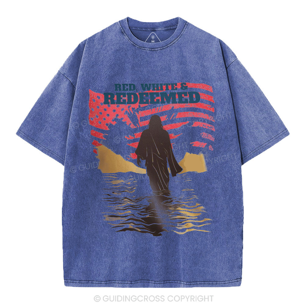 Red Whirt&Redeemed Christian Washed T-Shirt