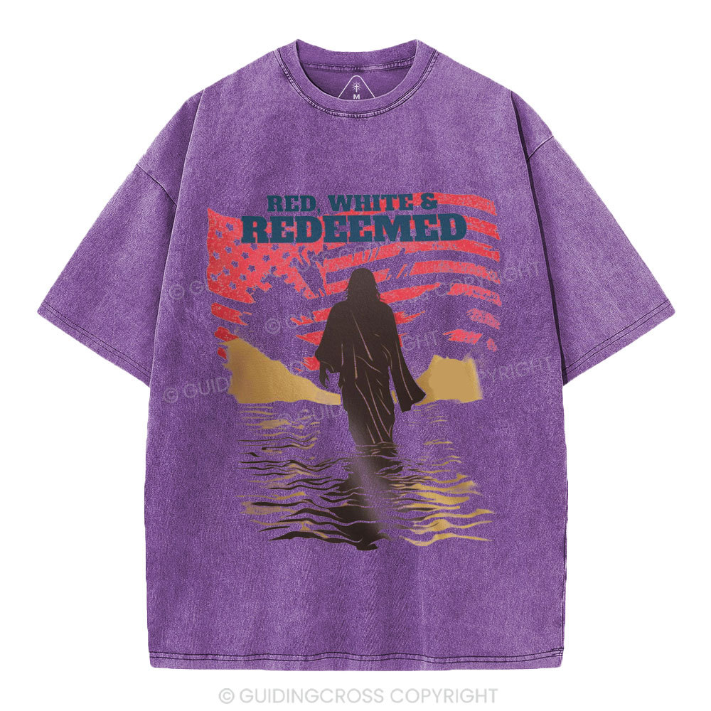 Red Whirt&Redeemed Christian Washed T-Shirt