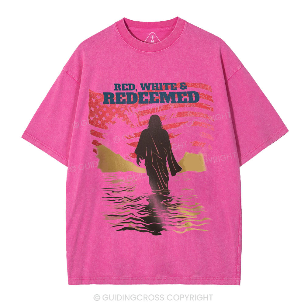Red Whirt&Redeemed Christian Washed T-Shirt