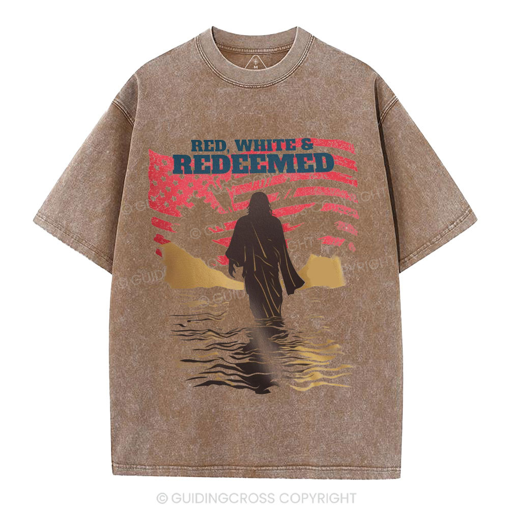 Red Whirt&Redeemed Christian Washed T-Shirt