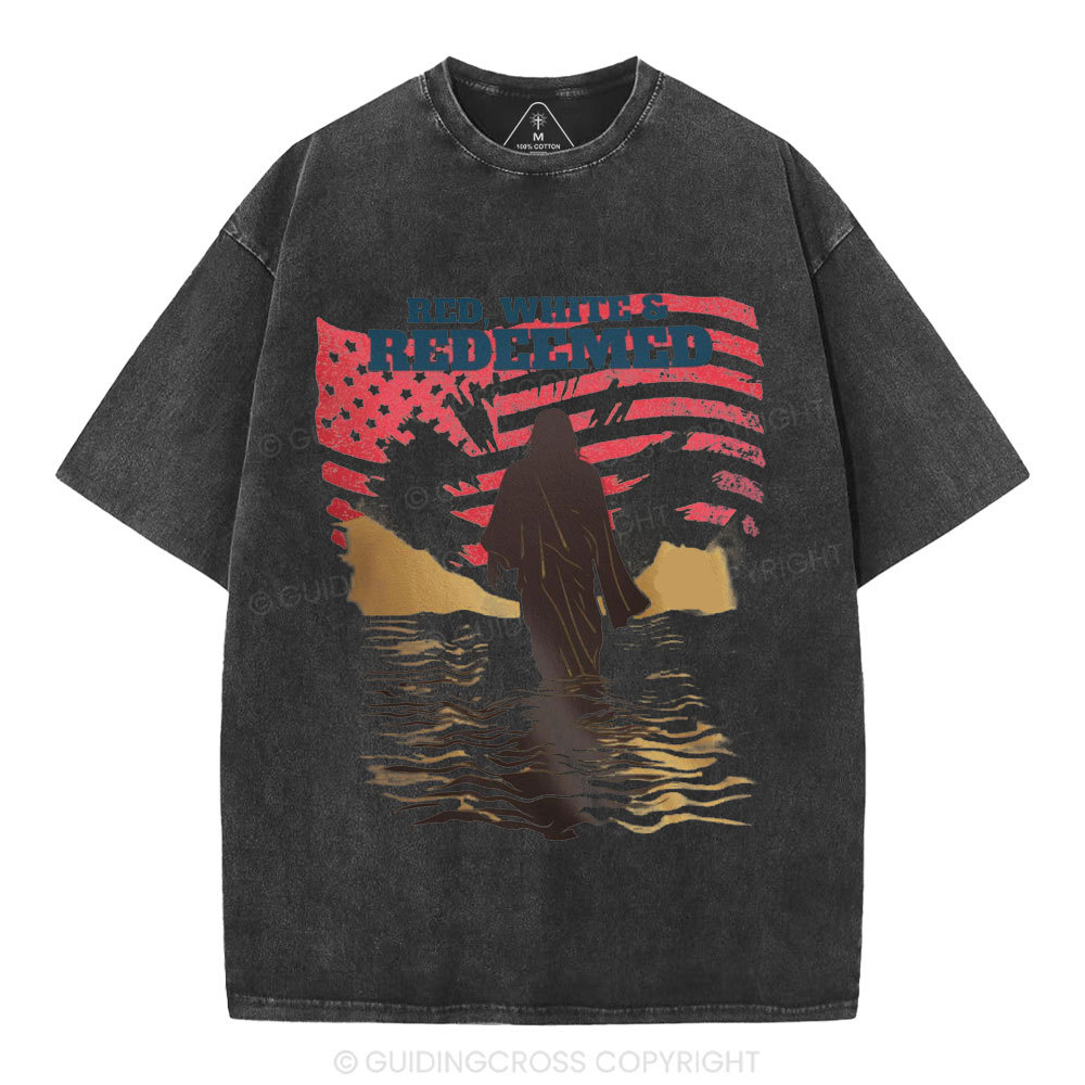 Red Whirt&Redeemed Christian Washed T-Shirt
