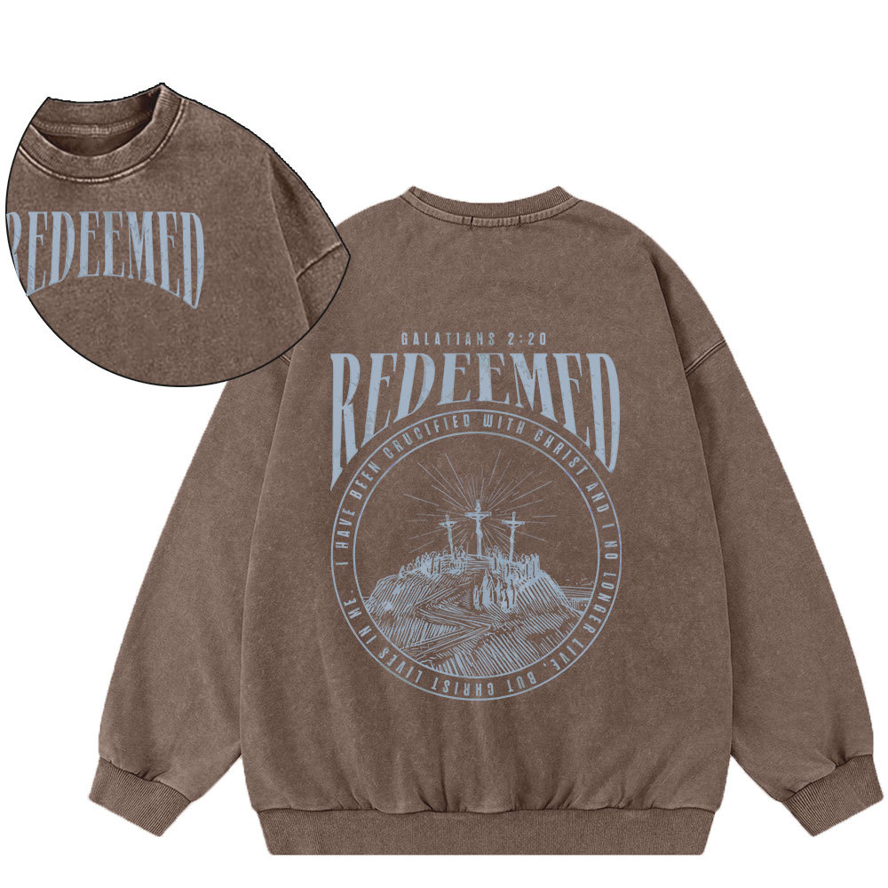 Redeemed Christian Washed Sweatshirt Sale - GuidingCross