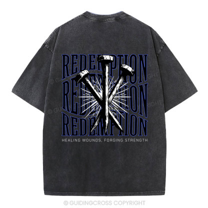 Redemption  Christian Washed T-Shirt