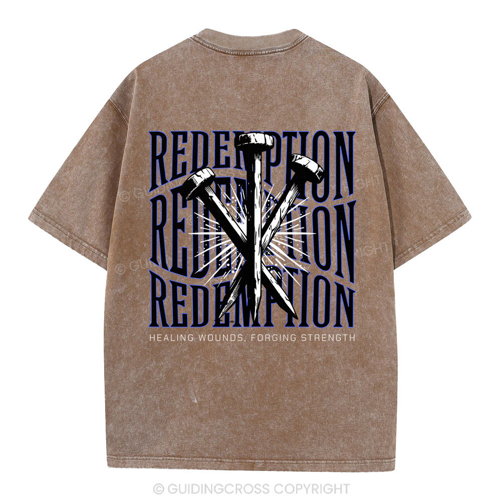 Redemption  Christian Washed T-Shirt