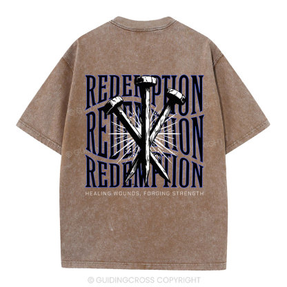 Redemption  Christian Washed T-Shirt