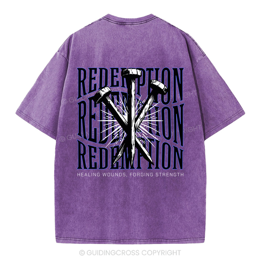 Redemption  Christian Washed T-Shirt