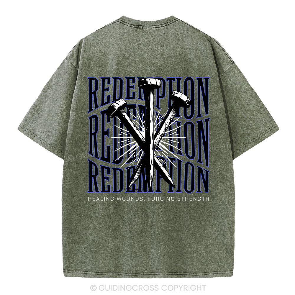 Redemption  Christian Washed T-Shirt