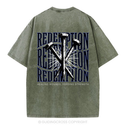 Redemption  Christian Washed T-Shirt