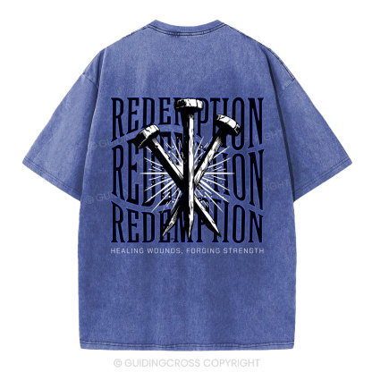 Redemption  Christian Washed T-Shirt