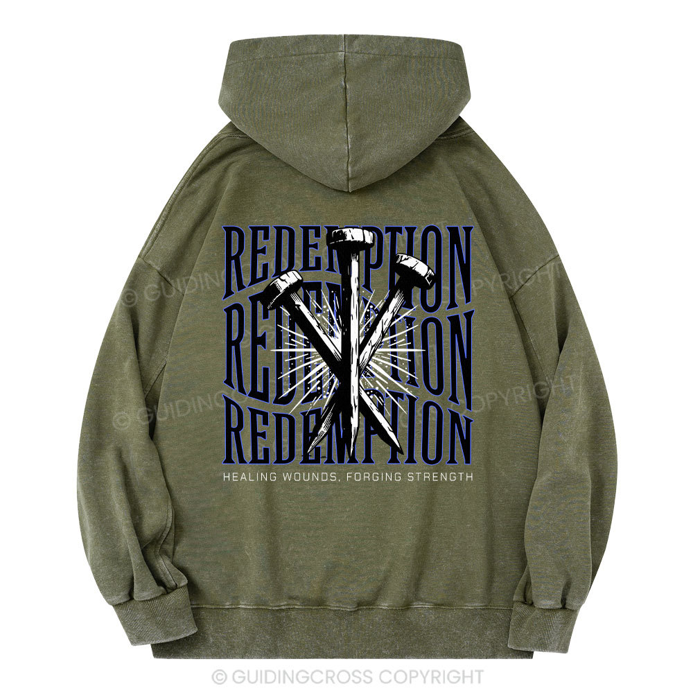 Redemption Streetwear Christian Washed Hoodie