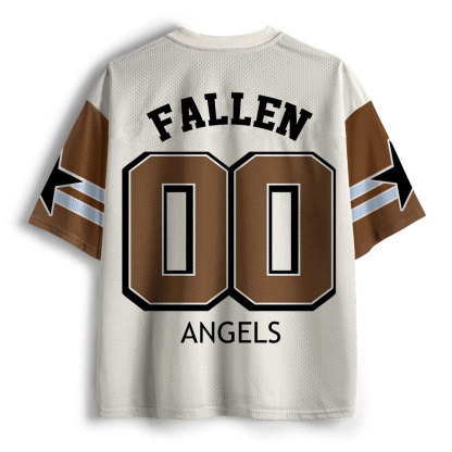 Redemption oF Fallen Angels  Christian White Mesh Jersey