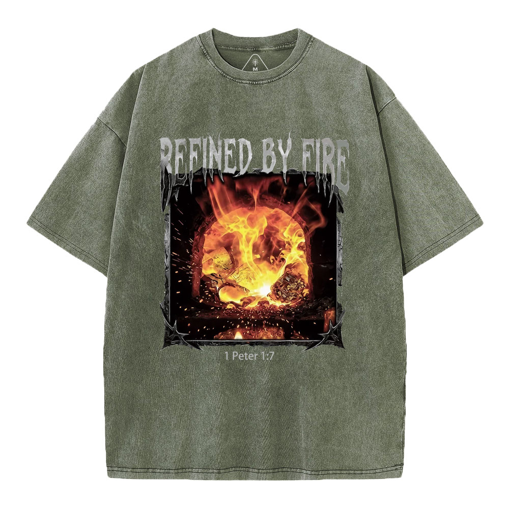 Refined By Fire Christian Washed T-Shirt
