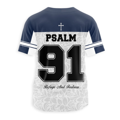 Refuge And Fortress Christian Baseball Jersey