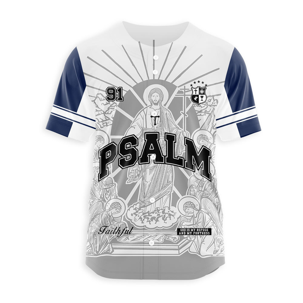 Refuge And Fortress Christian Baseball Jersey