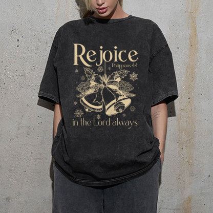 Rejioce Christian Washed T-Shirt
