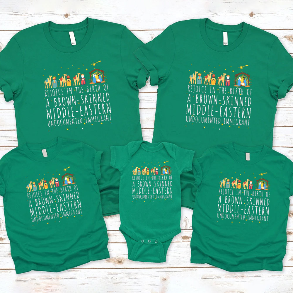 A Thrill Of Hope The Weary World Rejoice Christmas Family Matching Shirts Sale - GuidingCross