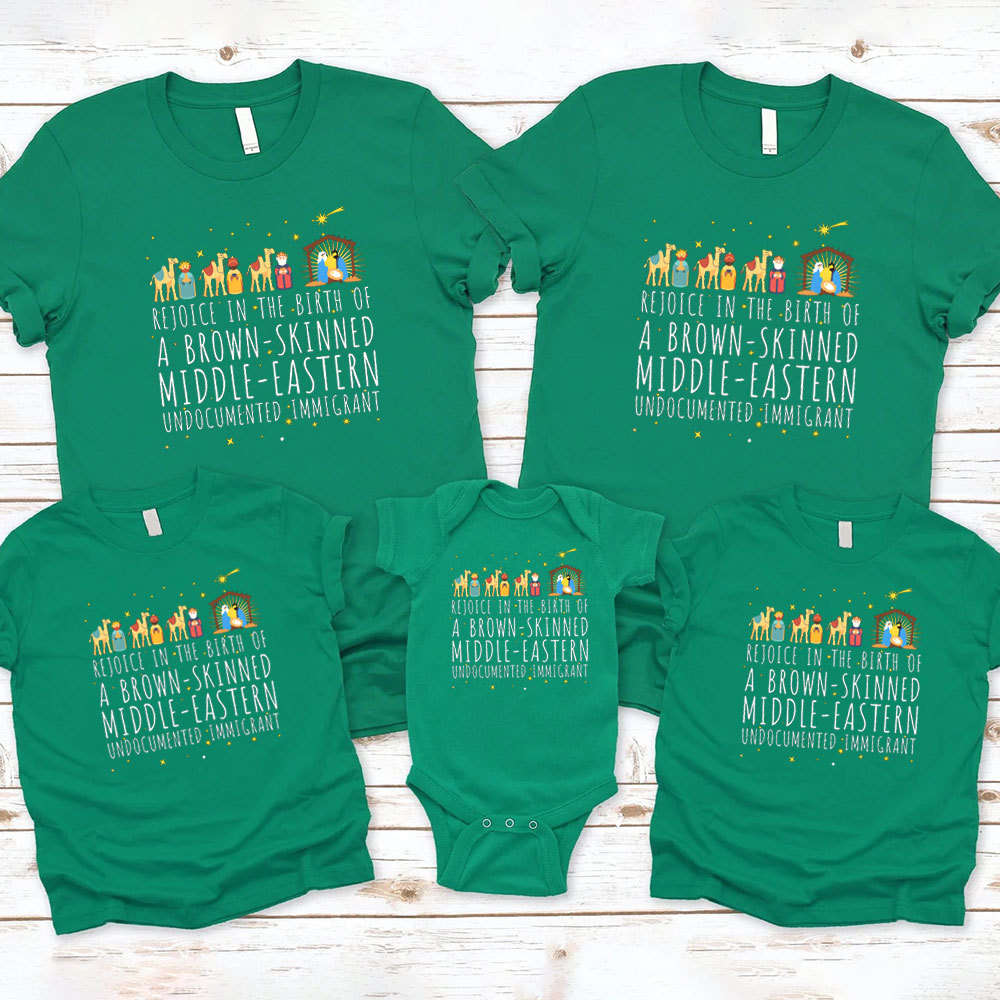A Thrill Of Hope The Weary World Rejoice Christmas Family Matching Shirts Sale - GuidingCross
