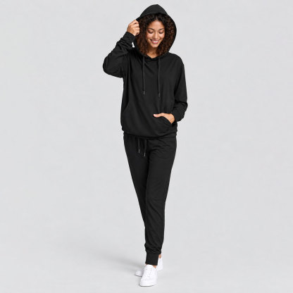 Relax Fit Unisex Lightweight Hoodie Set