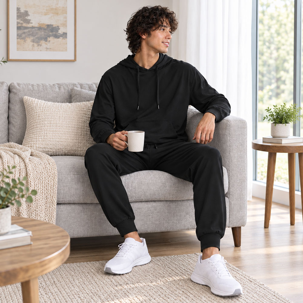 Relax Fit Unisex Lightweight Hoodie Set