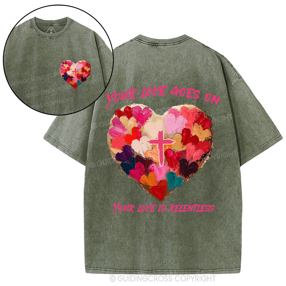 Relentless Love Christian Washed T-Shirt