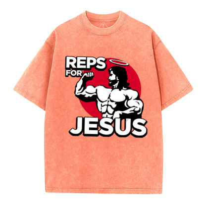 Reps For Jesus Christian Washed T-Shirt