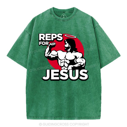 Reps For Jesus Christian Washed T-Shirt