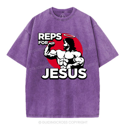 Reps For Jesus Christian Washed T-Shirt