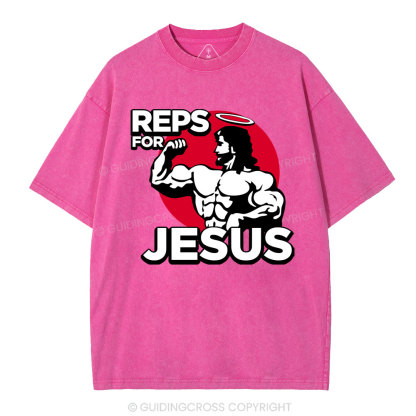 Reps For Jesus Christian Washed T-Shirt