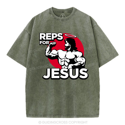 Reps For Jesus Christian Washed T-Shirt