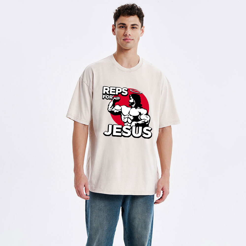 Reps For Jesus Christian Washed T-Shirt